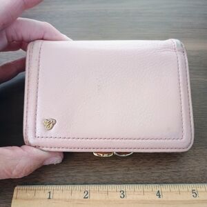 Agnes B Voyage Pink Leather Wallet